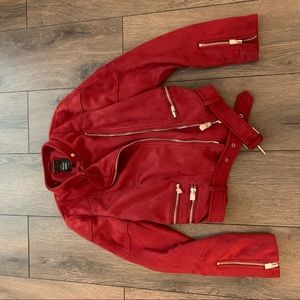 Dark red jacket